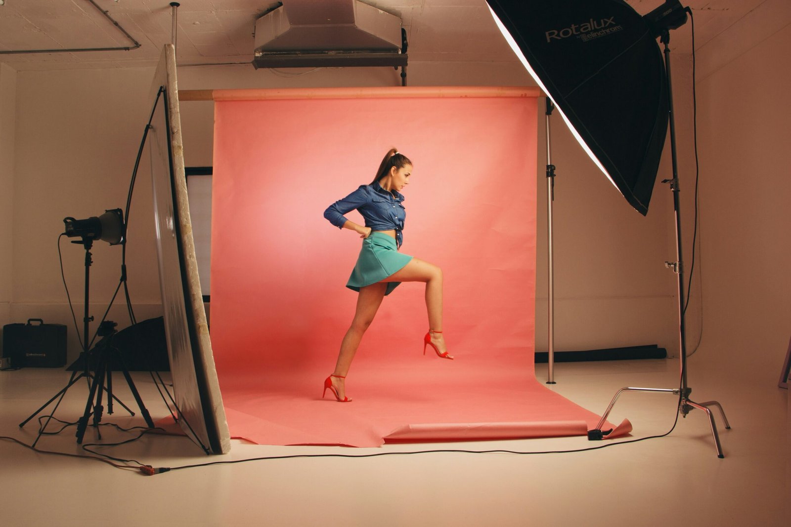 Professional photography studio setup