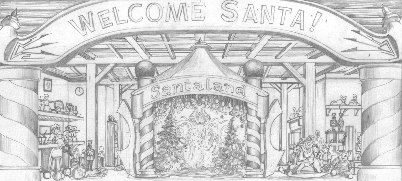 Sketches for Backdrop Design