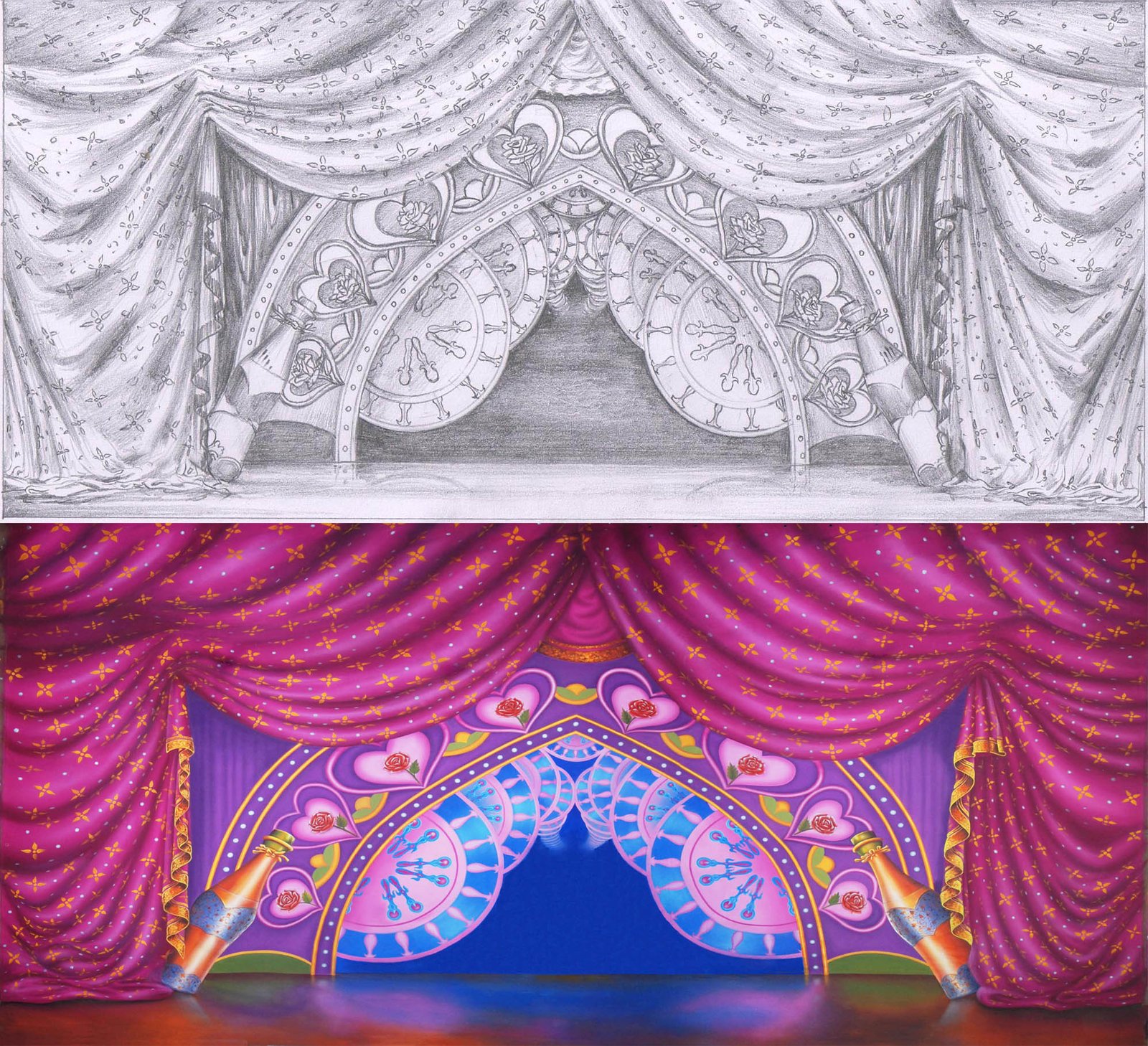 Sketches to Backdrop